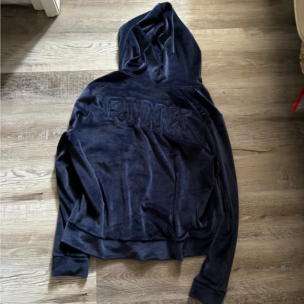 Pink Navy Blue Hoodie - Picture 2 of 6